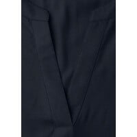 Street One Splitneck Blouse Turn-Up Shadowed Navy