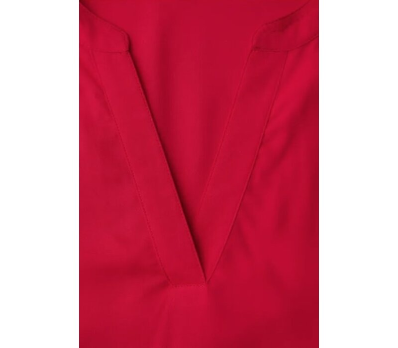 Street One Splitneck Blouse Turn-Up Salsa Red