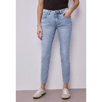 Street One York Mid Waist Light Blue Random Wash