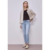 Street One York Mid Waist Light Blue Random Wash