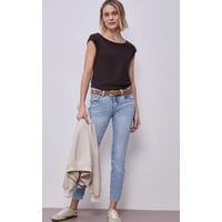 Street One York Mid Waist Light Blue Random Wash