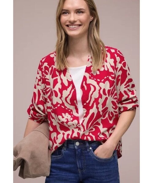 StreetOne Street One Buttoned Tunicblouse Tape Details