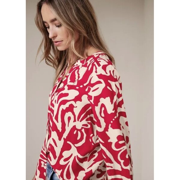 Street One Buttoned Tunicblouse Tape Details 