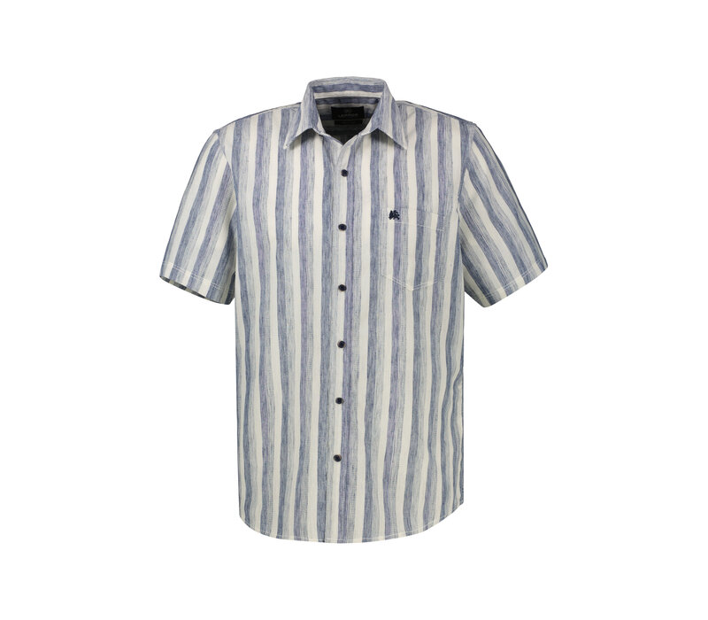 Lerros Overhemd Fancy Stripe Storm Blue