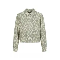 Geisha Jacket Green Off White