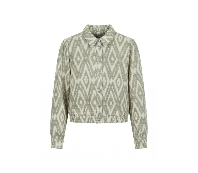 Geisha Jacket Green Off White