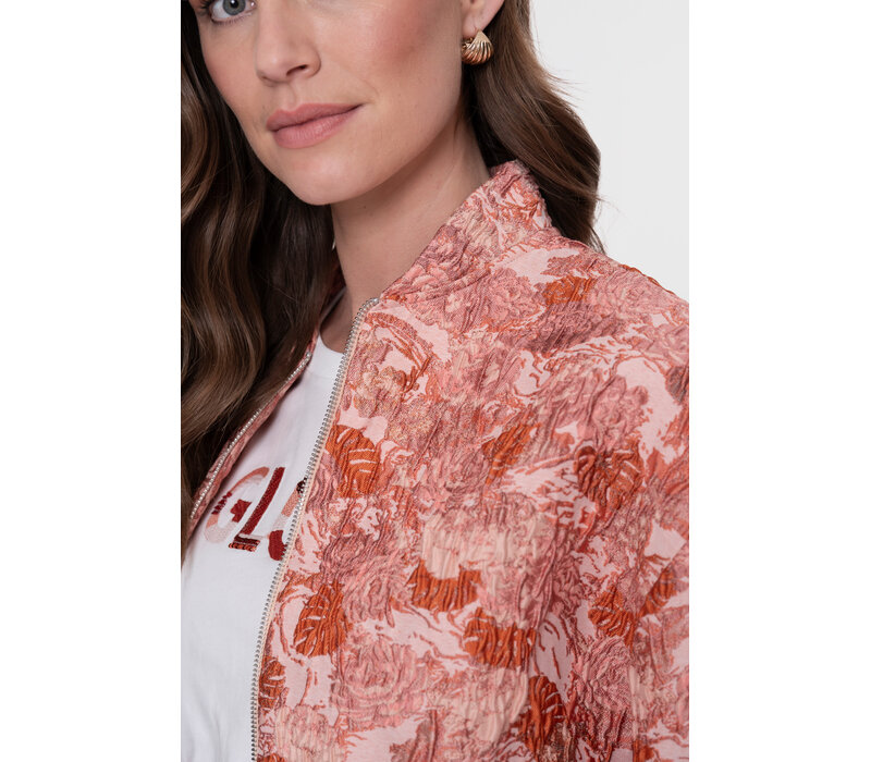 Geisha Bomber Jacquard Pink Combi