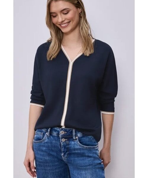 StreetOne Street One Shirt Striped Panel