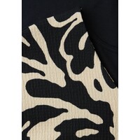 Street One printed Structure Mat-Mix Shirt Shadowed Navy