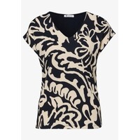 Street One printed Structure Mat-Mix Shirt Shadowed Navy