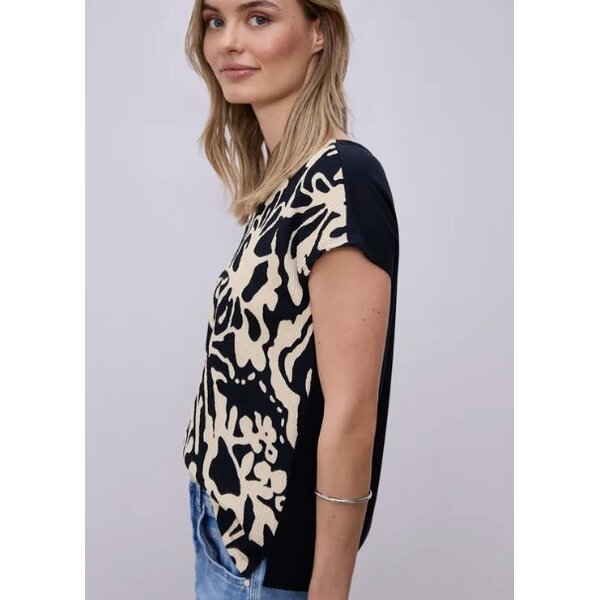 Street One printed Structure Mat-Mix Shirt 