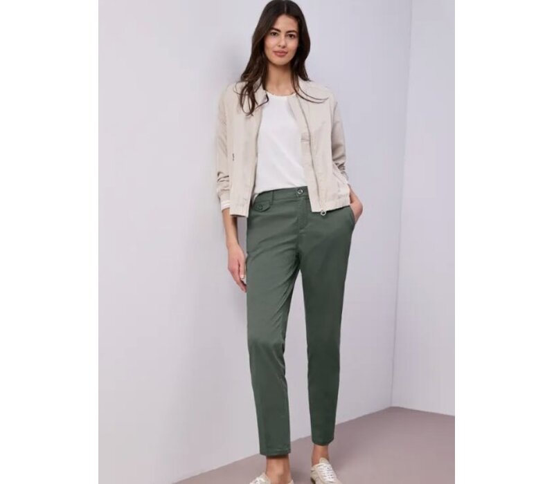 Street One Chino Twill Cilantro Green