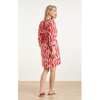 Smashed Lemon Dress Red White