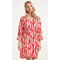 Smashed Lemon Dress Red White