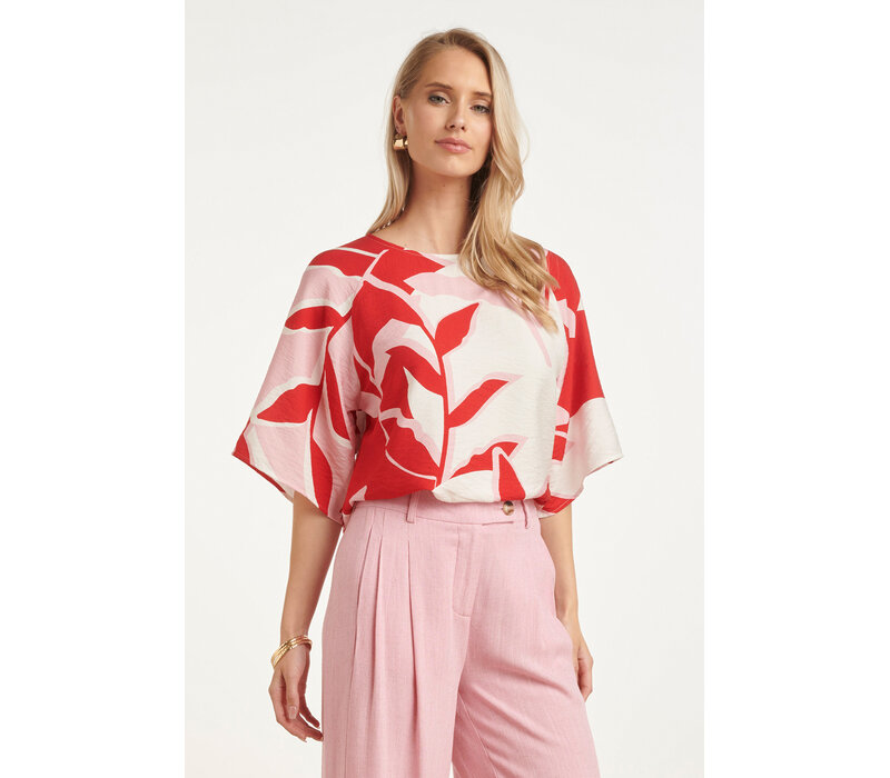 Smashed Lemon Blouse Red Pink