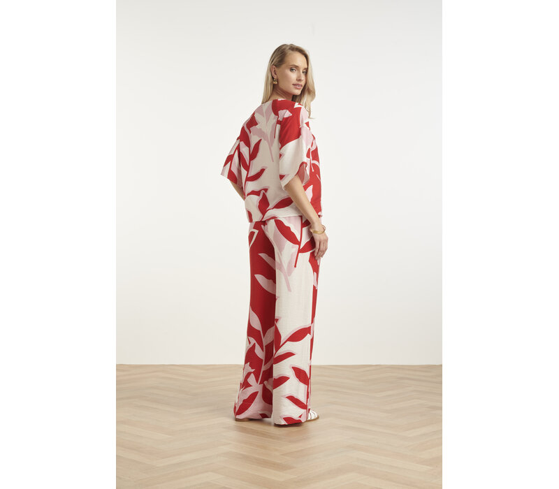 Smashed Lemon Blouse Red Pink