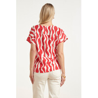 Smashed Lemon Blouse Red White