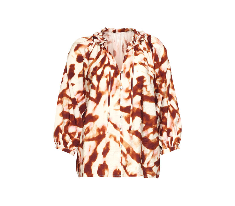 Smashed Lemon Blouse Brique Multicolour