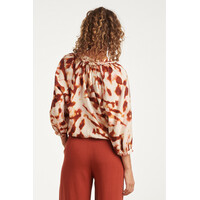 Smashed Lemon Blouse Brique Multicolour