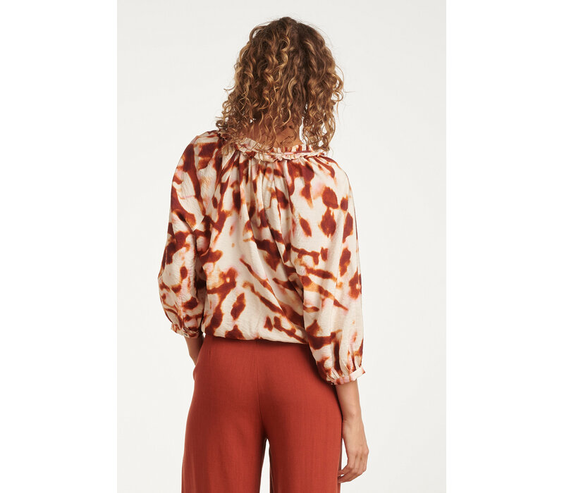 Smashed Lemon Blouse Brique Multicolour