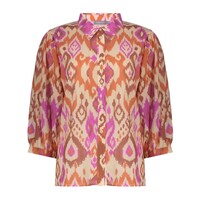 Geisha Blouse Ecru Brown Cassis