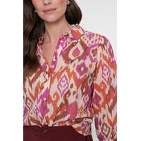 Geisha Blouse Ecru Brown Cassis