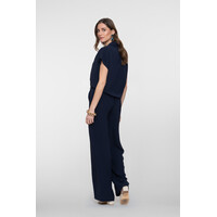 Geisha Pants Crinckle Navy