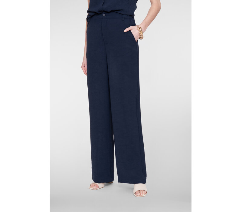 Geisha Pants Crinckle Navy