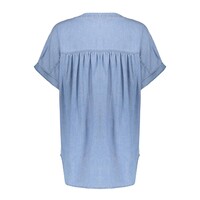 Geisha Blouse Lyocell Ropes Bleached Denim