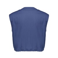 Geisha Gilet Drawstring Ink Blue