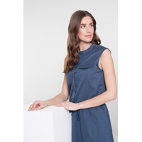 Geisha Gilet Drawstring Ink Blue