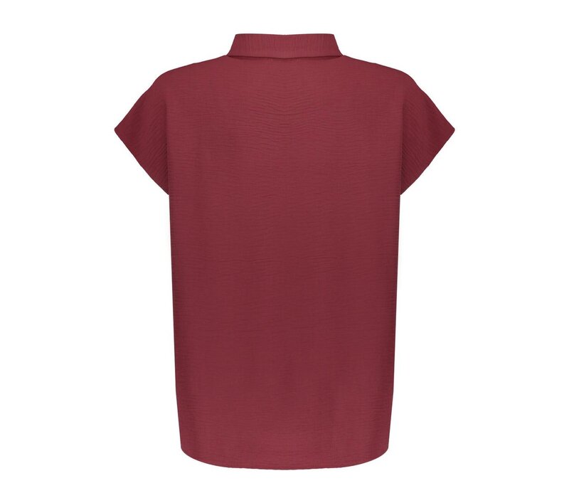 Geisha Blouse Crinckle Cherry
