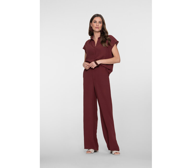 Geisha Blouse Crinckle Cherry