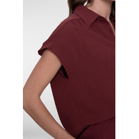 Geisha Blouse Crinckle Cherry