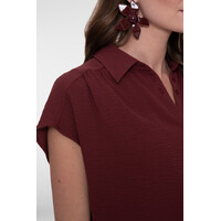 Geisha Blouse Crinckle Cherry