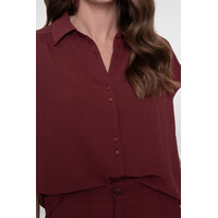 Geisha Blouse Crinckle Cherry