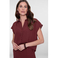 Geisha Blouse Crinckle Cherry