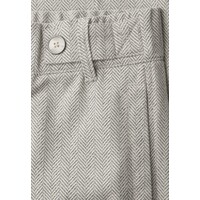 Street One Fishbone Button Straight Leg Smoke Beige