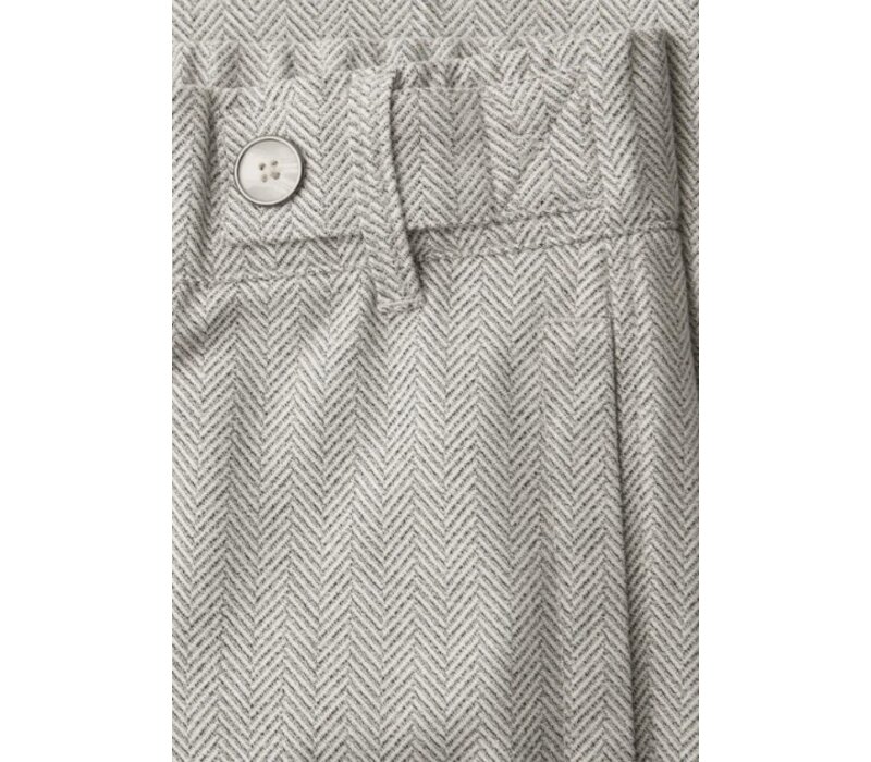 Street One Fishbone Button Straight Leg Smoke Beige