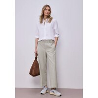 Street One Fishbone Button Straight Leg Smoke Beige