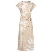 Smashed Lemon Dress Dark Sand Off White