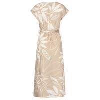 Smashed Lemon Dress Dark Sand Off White