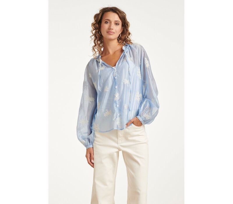 Smashed Lemon Blouse Light Blue