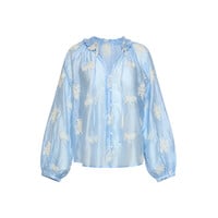 Smashed Lemon Blouse Light Blue