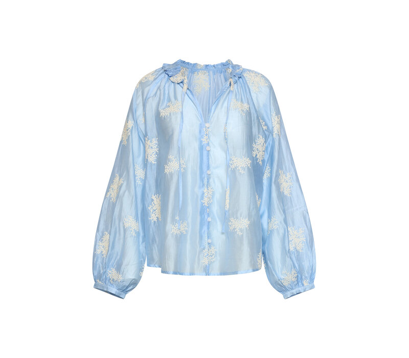 Smashed Lemon Blouse Light Blue