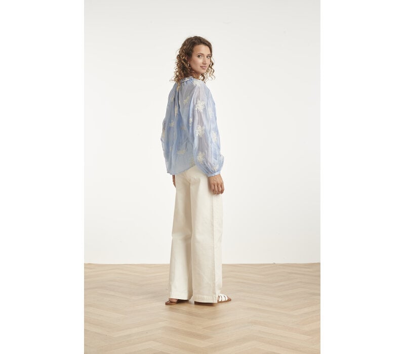 Smashed Lemon Blouse Light Blue