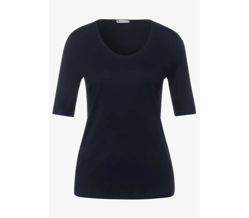 Street One Palmira Basic Shirt Deep Blue