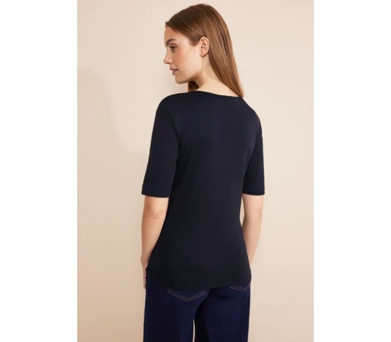 Street One Palmira Basic Shirt Deep Blue