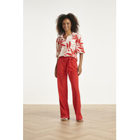 Smashed Lemon Blouse White Red