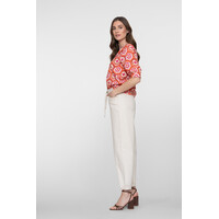 Geisha Jeans Balloon Linen Mix Ecru Raw Linen Mix